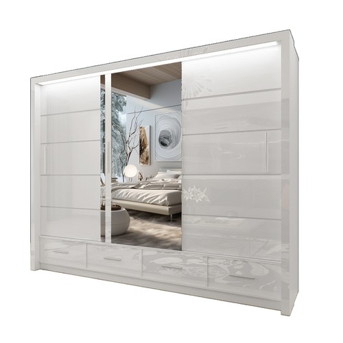 Wardrobe modern high gloss - wardrobe-modern,